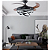 VENTILADOR TETO LUSTRE RETRÁTIL LED LUXUOSO - Imagem 10