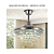 VENTILADOR LUSTRE RETRÁTIL LED CRISTAL CONTROLE REMOTO BLUETHOOTH - Imagem 8