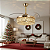 Ventilador De Teto E Lustre Luxuoso Led 6 Velocidades T1366 - Imagem 1