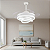 VENTILADOR TETO LUSTRE RETRÁTIL LED LUXUOSO - Imagem 2