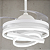 VENTILADOR TETO LUSTRE RETRÁTIL LED LUXUOSO - Imagem 3