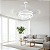 VENTILADOR TETO LUSTRE RETRÁTIL LED LUXUOSO - Imagem 5