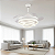 VENTILADOR TETO LUSTRE RETRÁTIL LED LUXUOSO - Imagem 13