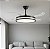 Ventilador de Teto Retrátil Preto 60W LED Multicor com Controle Remoto – Design Moderno e Super Silencioso - Imagem 12