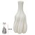 VASO DECORATIVO CERAMICA 3D (BRANCO) 34,5cm 16d (FLORARTE) - Imagem 1