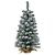 A.ARVORE NATAL NEVADA C/ BASE JUTA C/119 TIPS (VERDE) 90cm (FLORARTE) - Imagem 1