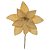 H.BICO PAPAGAIO AVELUDADO C/GLITTER (CHAMPANHE GLITTER DOURADO) 31cm (FLORARTE) - Imagem 1