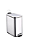 Lixeira inox retangular c/pedal 5L acetinado  Mood Nobre - Imagem 1