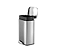 Lixeira inox retangular c/pedal 12l. escovado  Mood - Imagem 2