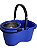 Perfect Pro Mop Giratório Perfect Mop com Angulação. Centrífuga 360 com Cesto em Inox, Refil Multiuso, Azul 380898 - Imagem 2