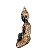 Buda Hindu Tailandês Tibetano Estátua Resina com Cristais Cor Dourado e Preto - Imagem 4