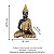 Buda Hindu Tailandês Tibetano Estátua Resina com Cristais Cor Dourado e Preto - Imagem 6
