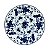Prato Raso 26cm Porcelana Real by Schmidt - Dec. Folhagem 2354 - Imagem 1