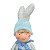 Boneco Pascoa Menino Em Pe Azul 22X5cm Florarte - Imagem 2