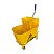 Carro balde 20L (c/divisor de agua, espremedor, c/alavanca/manopla azul) Amarelo Nobre - Imagem 1