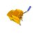Carro balde 20L (c/divisor de agua, espremedor, c/alavanca/manopla azul) Amarelo Nobre - Imagem 6