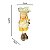 Boneco Pascoa Menina Em Pe Amarelo 22X5cm Florarte - Imagem 3