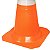 Cone Fit Laranja e Branco de Plástico 75cm Plastcor 700.00503 - Imagem 2