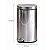 Lixeira Inox 30L Lixeira Com Pedal E Cesto Removível Brinox - Imagem 2