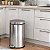 Lixeira Inox 30L Lixeira Com Pedal E Cesto Removível Brinox - Imagem 4