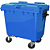 Contentor de Lixo com Rodas 660 Litros Azul - Imagem 1