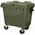 Contentor de Lixo com Rodas 660 Litros Verde - Imagem 1
