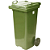Contentor de Lixo com Rodas 120 Litros Verde - Imagem 1