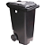 Contentor de Lixo com Rodas 240 Litros Preto - Imagem 1