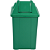 Lixeira Quadrada com Tampa Basculante 60 Litros Verde - Imagem 1
