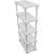 Estante Plástica Modular Branca para Congelamento - Imagem 2