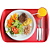 Bandeja Plástica para Fast Food 43x30 cm Preta - Imagem 2