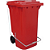 Contentor de Lixo com Rodas e Pedal 240 Litros Vermelho - Imagem 1