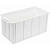 Caixa Plástica Empilhável 70 Litros Branca com Tampa - Imagem 2