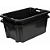 Caixa Plástica Empilhável 20 Litros Preta - Imagem 3
