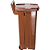 Lixeira Plástica Quadrada com Pedal e Rodas 100 Litros Marrom - Imagem 4