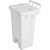 Lixeira Plástica Quadrada com Pedal 100 Litros Branca - Imagem 1