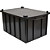 Caixa Plástica Empilhável 38 Litros Preta - Imagem 6