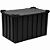 Caixa Plástica Empilhável 301 Litros Preta - Imagem 3
