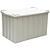 Caixa Plástica Empilhável 301 Litros Branca com Tampa - Imagem 1
