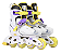 Patins Inline Cosmo ID Candy Flash infantil ajustável / LED - Imagem 5