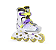 Patins Inline Cosmo ID Candy Flash infantil ajustável / LED - Imagem 3