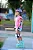 Patins Inline Cosmo Joy Infantil Ajustável - Azul - Imagem 4