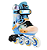 Patins Infantil Micro Skates RE / Ajustável 26 ao 38 - Azul - Imagem 2