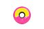 Roda Flying Eagle Taffies Pink - 72/76/80mm 84A - Unidade - Imagem 1