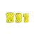 Kit de Proteção Micro Skate Shock Firefly - Amarelo - Imagem 6