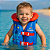 Colete Inflável Infantil Astronauta PVC 42x45cm Segurança para Piscina Praia Crianças +3 Anos - Imagem 1