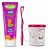 Kit gel Dental Infantil Carmed Fini Minhocas Maçã Verde 70g Gel Dental com Flúor + Escova + Copo Infantil P/Personalizar - Imagem 1