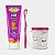 Kit gel Dental Infantil Carmed Fini Minhocas Maçã Verde 70g Gel Dental com Flúor + Escova + Copo Infantil P/Personalizar - Imagem 5