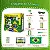 Kit Torcedor Brasil Copa 2026 Completo 12 Peças Bandeira Corneta Óculos Tinta Facial Acessórios Torcida Futebol Festa Brasil Copa Mundo Kit Brasil Torcedor Promoção Evento Futebol Brasil Fan Kit - Imagem 2