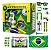 Kit Torcedor Brasil Copa 2026 Completo 12 Peças Bandeira Corneta Óculos Tinta Facial Acessórios Torcida Futebol Festa Brasil Copa Mundo Kit Brasil Torcedor Promoção Evento Futebol Brasil Fan Kit - Imagem 1